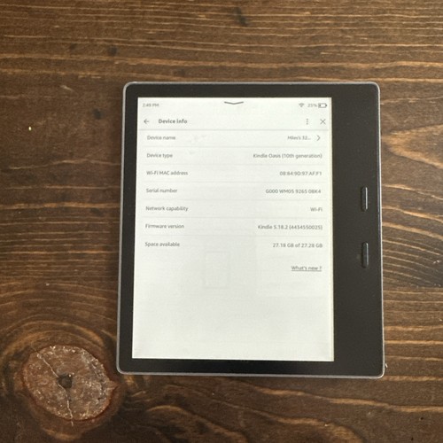 Kindle oasis reader 10th - oasis, (10th